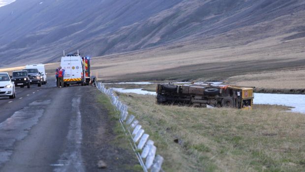 Nehoda autobusu s českými turisty na Islandu