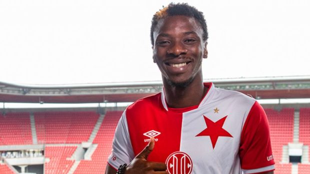 Ibrahim Traoré v dresu Slavie