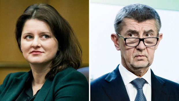 Ministryně práce a sociálních věcí Jana Maláčová a premiér Andrej Babiš (koláž)