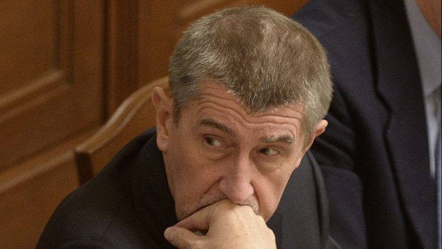 Premiér Andrej Babiš při jednání o vyslovení důvěry jeho menšinové jednobarevné vládě