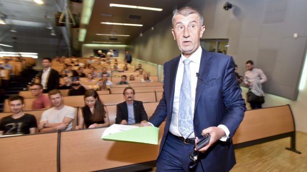 Premiér v demisi Andrej Babiš z hnutí ANO.