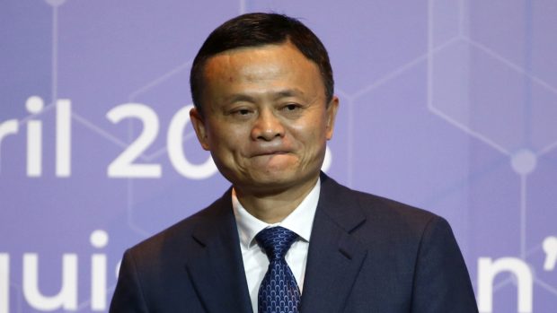 Spoluzakladatel a výkonný prezident největšího čínského internetového obchodu Alibaba Jack Ma.