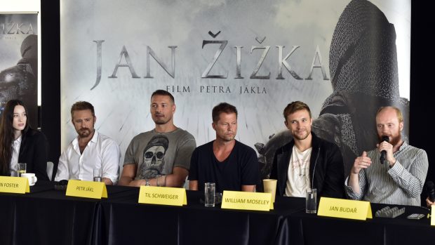 Tým k filmu Jan Žižka: Australská herečka Sophie Loweová, americký herec Ben Foster, režisér Petr Jákl, německý herec Til Schweiger, britský herec William Moseley a herec Jan Budař