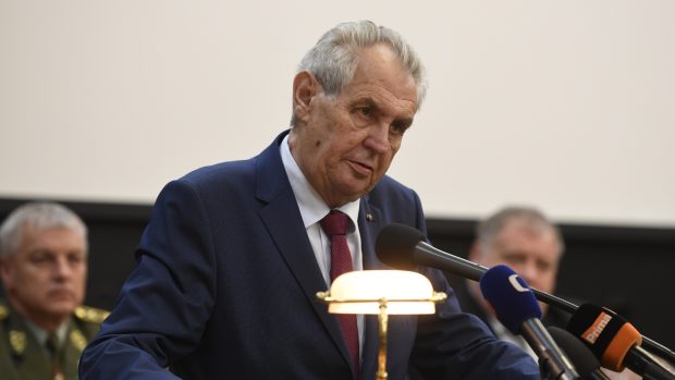 Prezident Miloš Zeman na velitelském shromáždění české armády