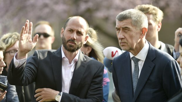 Primátor Mostu Jan Paparega (ProMOST) a premiér Andrej Babiš (ANO)