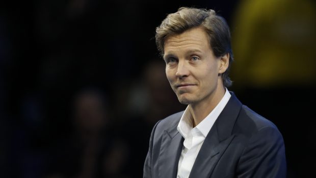 Tomáš Berdych během loučení s tenisovou kariérou na Turnaji mistrů v Londýně