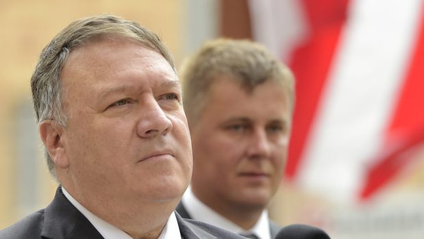 V krátkém proslovu Pompeo poděkoval Plzni a jejím obyvatelům za vybudování památníku a za každoroční připomínku amerických vojáků, kteří pomáhali na konci druhé světové války vybojovat svobodu.