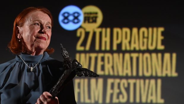 Herečka Iva Janžurová převzala cenu Kristián při zahájení 27. ročníku filmového festivalu Febiofest 18. září 2020 v Praze.