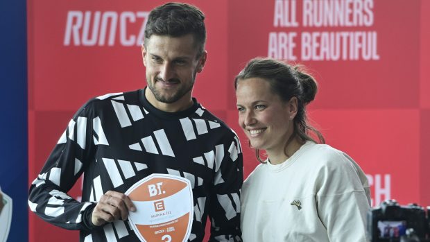 Jiří Homoláč a bývalá tenistka Barbora Strýcová