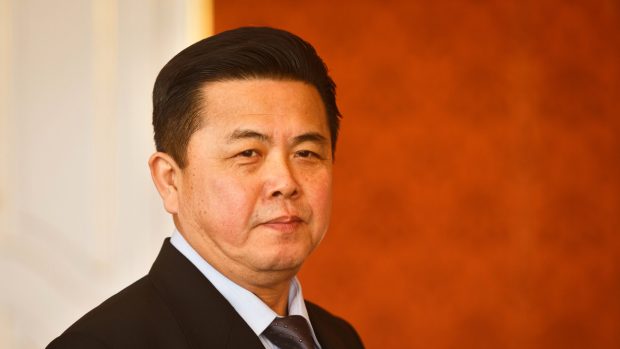 Severokorejský velvyslanec v Česku Kim Pchjong-il, syn bývalého severokorejského diktátora a zakladatele komunistického režimu v KLDR Kim Ir-sena