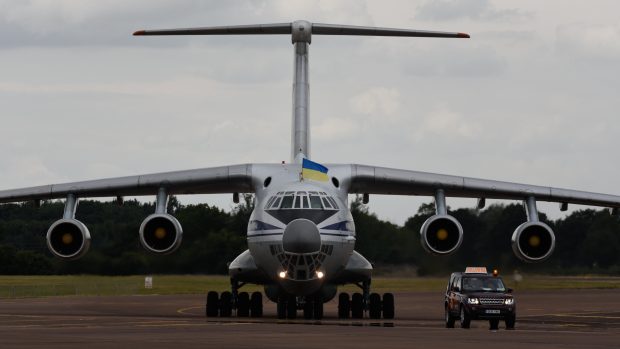 Transportní letoun ruské výroby Il-76