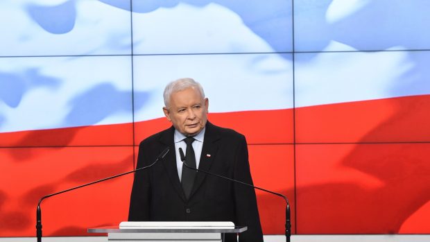 Předseda strany Právo a spravedlnost Jaroslaw Kaczyński