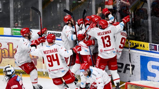 Hokejisté Třince slaví postup do finále play off extraligy