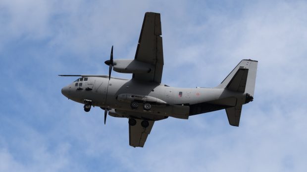 Leonardo C-27J Spartan italského letectva na letové ukázce , C-27-J , C27J