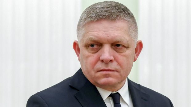 Slovenský předseda vlády Robert Fico (Směr)