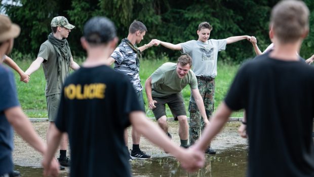 Airsoftový military larp tábor