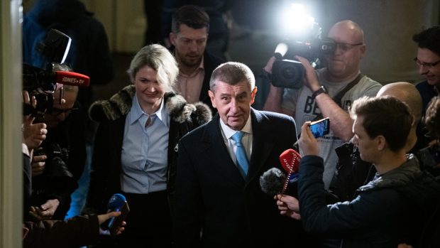 Andrej Babiš a Jana Nagyová u soudu