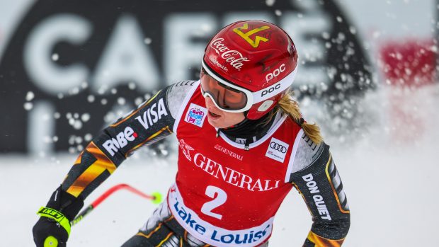 Ester Ledecká na Světovém poháru v Lake Louise