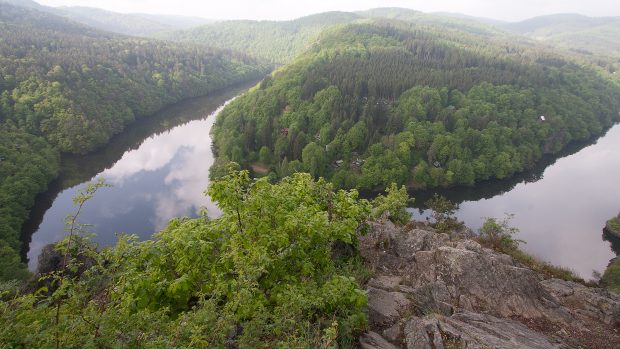 Smetanova vyhlídka nad Vltavou.