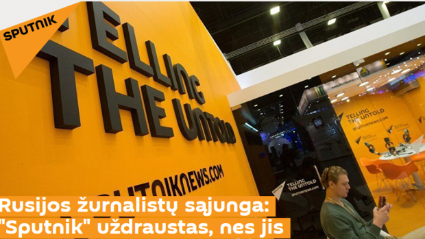 Litevská verze ruského propagandistického webu Sputnik