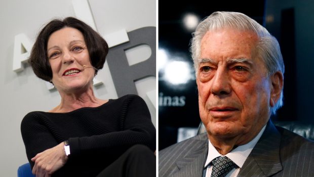 Nositelé Nobelovy ceny za literaturu - Němka Herta Müllerová a Peruánec Mario Vargas Llosa