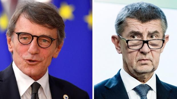 David Sassoli a Andrej Babiš