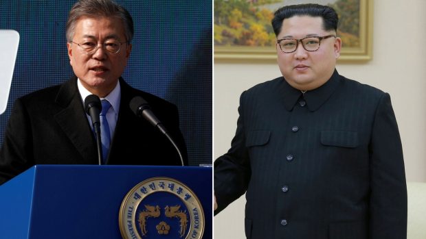 Mun Če-in a Kim Čong-un se nově mohou spojit skrze horkou linku mezi zeměmi.