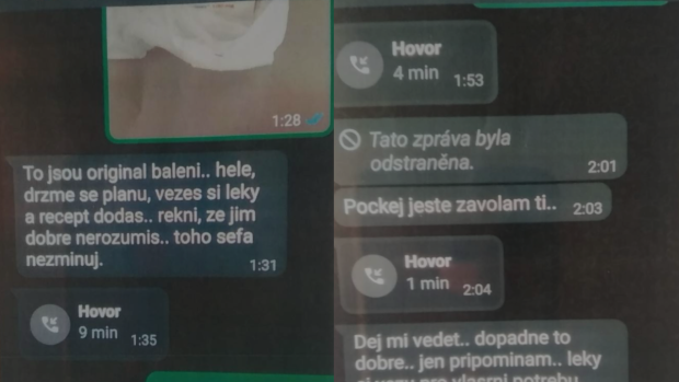 Záznam WhatsApp komunikace z telefonu vyhoštěného diplomata