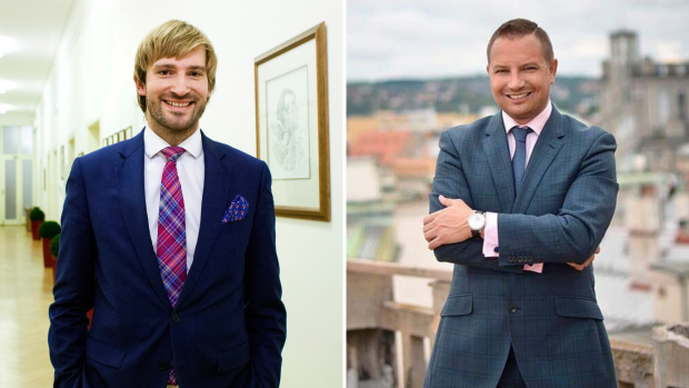 Ministr zdravotnictví Adam Vojtěch (ANO) a lobbista Tomáš Horáček (vpravo).