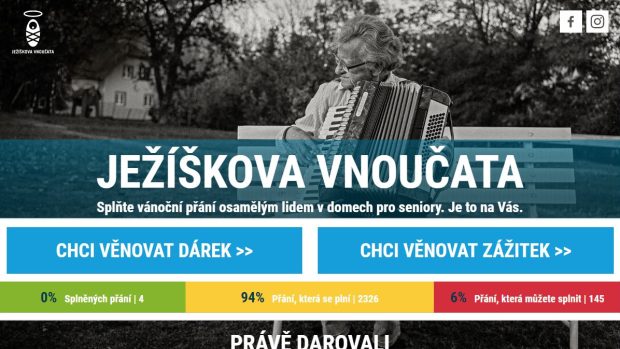 Ježíškova vnoučata už plní téměř všechna přání. Organizátoři vyzývají další domovy seniorů k účasti