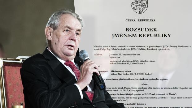 Prezident Miloš Zeman policii po zásahu poděkoval a označil jej za adekvátní