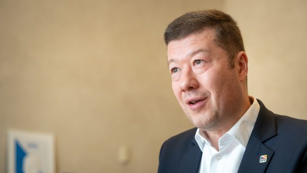 Šéf hnutí SPD Tomio Okamura