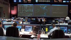 kontrolní  středisko v Houstonu