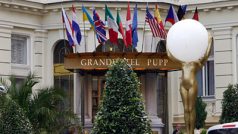 Grandhotel Pupp s festivalovou výzdobou