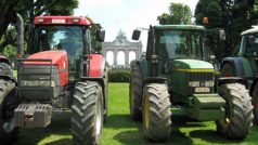 Demonstrace farmářů v Bruselu