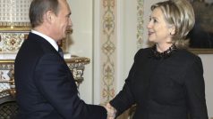 Hillary Clintonová s Vladimirem Putinem