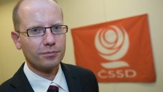 Předseda ČSSD Bohuslav Sobotka na tiskové konferenci po zasedání ústředního výkonného výboru strany