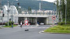 Ústí nad Labem - Předmostí - uzavírka Přístavní ulice