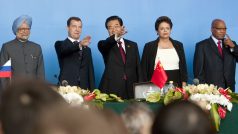 Představitelé  zemí BRICS na summitu v Číně