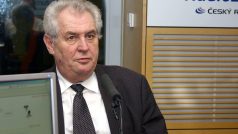 Čestný předseda Strany právo občanů Zemanovců Miloš Zeman byl hostem Dvaceti minut Radiožurnálu