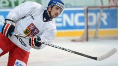 Útočník Tomáš Plekanec 11. prosince v Praze na tréninku české hokejové reprezentace před turnajem Channel One Cup, druhým dílem seriálu Euro Hockey Tour