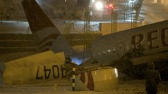 Nehoda ruského letadla na letišti Vnukovo