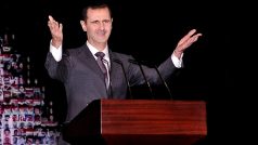 Syrský prezident Bašár Asad mluvil k národu z Damašku