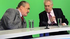 Karel Schwarzenberg a Miloš Zeman, finalisté prezidentské volby