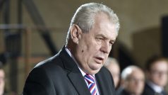 Prezident Miloš Zeman při inauguračním projevu ve Vladislavském sále v roce 2013