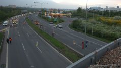 Oprava mostu u Kačerova
