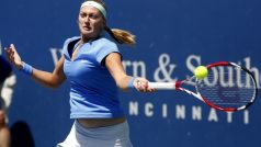 Petra Kvitová v zápase 2. kola turnaje v Cincinnati