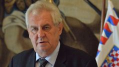 Miloš Zeman na tiskové konferenci po jednání se zástupci parlamentních politických stran