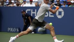 Tomáš Berdych během zápasu 3. kola US Open