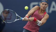 Lucie Šafářová na turnaji WTA v kanadském Québecu